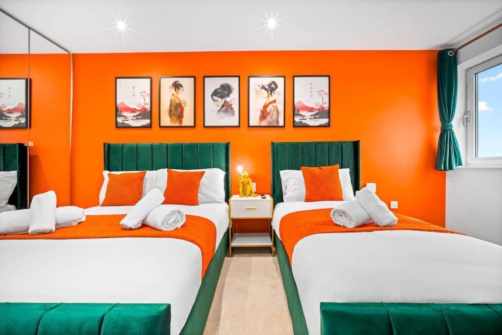 Spacious 2 Bed Apt B'Ham Cc With Parking Sleeps 7 Birmingham Buitenkant foto